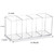 Umirokin 4 Slot Acrylic Pen Holder & Makeup Brush Organizer - Clear Desk Storage for Office, Beauty Supplies, Transparent Pencil, Marker, Paint Brush