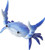 Sluswallow Blue New Japanese Creative Cute Crab Pen Holder Weightlifting Crabs Penholder Bracket Storage Rack Gift Stationery Pencil Holders and Pen
