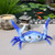 Sluswallow Blue New Japanese Creative Cute Crab Pen Holder Weightlifting Crabs Penholder Bracket Storage Rack Gift Stationery Pencil Holders and Pen