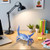 Sluswallow Blue New Japanese Creative Cute Crab Pen Holder Weightlifting Crabs Penholder Bracket Storage Rack Gift Stationery Pencil Holders and Pen
