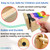 Wooden Kids Craft Tape Dispenser, Multi Roll Masking Tape Holder, Washi Tape Dispenser (Acrylic Serrated Cutter) - Perfect Craft Organizer for Childr