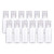 BENECREAT 24 Pack 1oz PET Plastic Bottles - Clear Refillable Travel Containers with Press Cap for Shampoo, Lotion, Cream, Cosmetics