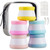 INSFIT Travel Containers for Toiletries, TSA Approved Silicone Cream Jars with Lids, BPA Free Travel Size Toiletries Leakproof Cruise Essentials for
