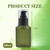 1PCS 60ML/2OZ Empty Refillable Green Frosted Glass Bottles with Pump Vial Cosmetic Dispenser Jars Storage Container Portable Travel Bottle Sample Tri