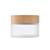 100g 100ml 3.4oz Environmental Bamboo Lid Frosted Glass Bottle Cream Jars Empty Cosmetic Lotion Container with PP Liner