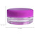 Beauticom 3g/3ml (0.1 Fl Oz) Round Clear Plastic Jars with Round Top Lids for Creams, Lotions, Make Up, Powders, Glitters, and more... (Color: Purple