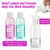 Dabacc 30 Pcs 2 oz Clear Plastic Empty Bottles with Flip Cap for Travel Size Liquids