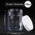 Patelai 4 Pieces Round Wide-mouth Leak Proof Plastic Container Jars with Lids for Travel Storage Makeup Beauty Products Face Creams Oils Salves Ointm