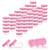 ZEJIA 10 Gram Sample Containers, 100 Count Cosmetic Containers with Lids, Refillable Empty Sample Jars, Small Plastic Containers with Lids (Pink)