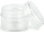 Vivaplex, 25 Clear, 20 Gram Plastic Pot Jars, Cosmetic Containers, With Lids.