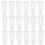 20Pcs 50ml/1.7oz Empty Refillable Clear Plastic Soft Tubes Cosmetic Sample Packing Storage Vial Container Bottle Jars Perfect For Facial Cleanser Lot