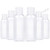 TRENDBOX 6 Pack Plastic Empty Bottles with Flip Cap for Shampoo, Lotions, Liquid Body Soap, Cream (2 oz / 60 ml)