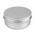 Foraineam 60 Pack 1.7 oz / 50ml Round Aluminum Lip Balm Tin Cans with Screw Top Lids - Silver Cosmetic Sample Containers - Metal Empty Tins Travel St