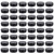 Foraineam 48 Pack 2 oz Round Lip Balm Tin Cans - Aluminum Cosmetic Sample Containers with Screw Lid - Matte Black Metal Empty Tins Storage Travel Tin