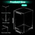 AojSup 20 Pcs Acrylic Pencil Holder Clear Makeup Brush Holder Pen for Desk Pencil Cup Acrylic Desk Accessories Desktop Stationery Organizer for Offic