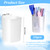 AojSup 24 Pcs Pen Holder Pen Cups for Desk Organizers and Storage Stationery Plastic Matte Pencil Holder Cups Ins Style Transparent for Office School