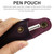 NUOBESTY Leather Pen Pouch Single Pen Case Holder Fountain Pen Pouch Soft Pen Sleeve Cover Durable Pen Case Desk Supplies (Purple)
