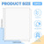 VOKOY 24 Pack Clear Letter Size Binder Pockets 3 Holes, Thickened Zipper Binder Pouch 3-Hole Punched Document Folders Loose Leaf Filling Bags Sheet P