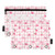 PDYRLEN Binder Pencil Pouches, Bow and Cherry Pencil Case with Clear Window 3 Rings Pen Case Holder Office Supplies