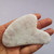 Loveliome Gua Sha Crystal Jade Stone Board for Skincare, Scraping Face Back Massage Relax Therapy Trigger Point Treatment(White Jade)