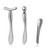 3 Pcs Metal Eye Cream Applicator Tool, Eye Roller Massage Sticks and Makeup Cream Spoon, Facial Massager for Reducing Puffiness Wrinkle Dark Circles