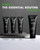 Tiege Hanley Skin Care Set for Men, Essential Routine, System Level 1, Daily Face Wash, Facial Scrub, Moisturizer With SPF, and Night Cream for Healt