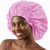 DONNA Super Jumbo Shower Cap  Comfortable Elastic Band, 100% Waterproof Hair Cap for Long Hair, Braids & Thick Styles, Reusable Big Shower Cap for W
