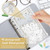 12PCS A6 Binder Pockets,6 Holes Cash Envelopes for Budgeting,Zipper Cash Stuffing Envelopes A6 Binder Planner Inserts Pouch,Clear PVC Loose Leaf Fill