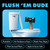 DUDE Wipes Flushable Wipes 48 Count Dispenser, Unscented Wet Wipes with Vitamin-E & Aloe for at-Home Use, Septic and Sewer Safe