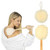 Vive 17 Shower Loofah with Long Handle - Exfoliating Back & Body Scrubber for Men & Women - Luffa Sponge on a Stick for Bathing, Cleaning - Includes