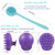 Cinlitek Silicone Body Scrubber & Scalp Massager, Long Handle Shower Brush, Exfoliating Scrubber for Men, Women & Kids