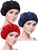 Blulu 3 Pieces Large Satin Bonnet Silk Bonnets, Hair Bonnet for Sleeping Soft and Breathable for Women Curly Hair(Black, Red, Navy Blue)