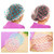 Shower Cap, 3 Pcs Waterproof Reusable Shower Caps Bath Hair Hat Valentines Day Gifts for Women Men Kids