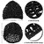 Geyoga 2 Pieces Mesh Crochet Hair Net Rayon Knit Snood Cap Cover Crocheted Shower Caps Sleep Hat for Women(Black)