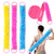 3 PACK Double-Sided Lace Cloth Back Loofah Scrubber Bath Scrub Shower Sponge Long Exfoliating Back Scrubber Scratcher Strap With Handle, Cream Skin W