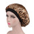 Tvoip 1Pcs Hair Satin Bonnet For Sleeping Shower Cap Silk Bonnet Bonnet Femme Women Night Sleep Cap Head Cover Wide Elastic Band (Leopard)