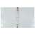 JAM PAPER Plastic 1 inch Mini Binder - Clear 3 Ring Binder - Sold Individually