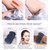JOSALINAS Nature Konjac Facial Sponge 3 Packs with Activated Bamboo Charcoal for Cosmetic Face Cleaning, Square