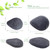 JOSALINAS Nature Konjac Facial Sponge 3 Packs with Activated Bamboo Charcoal for Cosmetic Face Cleaning, Raindrop