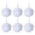 iboodi Bath Sponge Loofah Shower Pouf White Mesh Shower Puff Pack of 6 (35g/pcs)