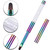 Ycyan 1Pcs Oval UV Builder Gel Nail Brush Rhinestone Handle Professional Nail Art Tool for Polygel Hard Gel