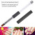 Ycyan 2Pcs Oval & Flat UV Builder Gel Nail Brush Set Rhinestone Handle Professional Nail Art Design Brushes for Polygel Hard Gel