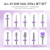 MelodySusie Nail Drill Bits, 10Pcs Diamond Sanding Bit Set with 40pcs Small Sanding Bands (#120#180#240 Grits) with 3.1mm Mandrel Bit, Nail Gel Polis