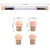 WOKOTO 3Pcs Ombre Nail Brush Set With 4 Replaceable Sponge Heads, Wooden Gel Builder Blending Nail Ombre Brush Double Head Nail Gradient Shading Brus