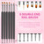 SAVILAND Nail Art Brushes Set - 6pcs Double-End Nail Art Tools Professional Nail Art Kit Dotting Tools Line Pen Painting Brushes for Gel Polish Nail