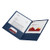 Office Depot® Brand Linen Twin-Pocket Portfolio, Letter Size, Navy, Pack of 5