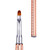 WOKOTO 1 Pcs Rose Gold Acrylic Nail Brush For Manicure Nail Art Painting Detail Brushes, Professional Nail Art Brush Set For Acrylic Application Poli