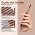 Modelones Kolinsky Acrylic Nail Brush Set, Size 8/10/12 Round Shaped Nail Brushes for Acrylic Powder, Gel Polish, Extension Gel, 3D Carving & Detaili