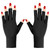 Pimoys UV Gloves for Gel Manicures UPF50+ Fingerless UV Light Protection Gloves for Gel Nails Manicure