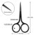 Mudder 3 Pack Small Nose Scissors Facial Hair Trimming Mini Beauty Stainless Steel Grooming Pointed Scissor for Grooming Eyebrows, Nose, Mustache, Be